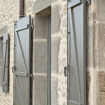 Volet battant aluminium isolé effet bois