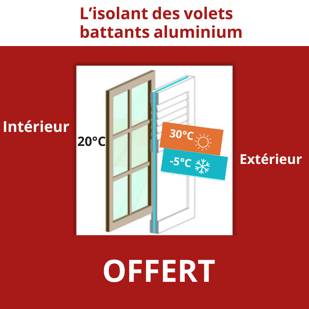 isolant volet battant aluminium